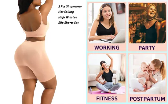 Сексуальное спортивное нижнее белье для женщин, бесшовное с высокой талией, формирователь тела